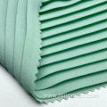 Polyester 75D Woven Georgette Moss Crepe Pleated Fabric